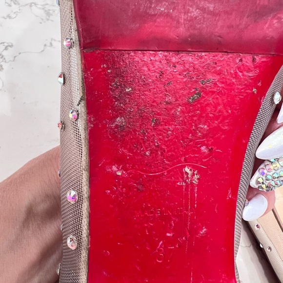 Christian Louboutin Follies Strass Flats, size 37 - Picture 14 of 14